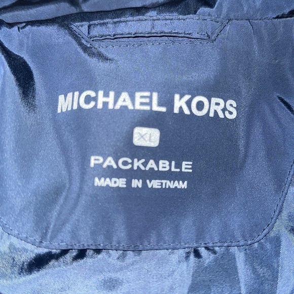 Michael Kors Mens Packable Full Zip Jacket Black XL - Picture 2 of 8